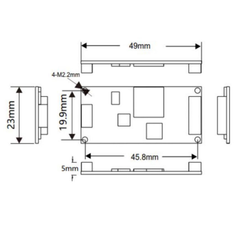 EST-100-MINI嵌入式身份证阅读器模块
